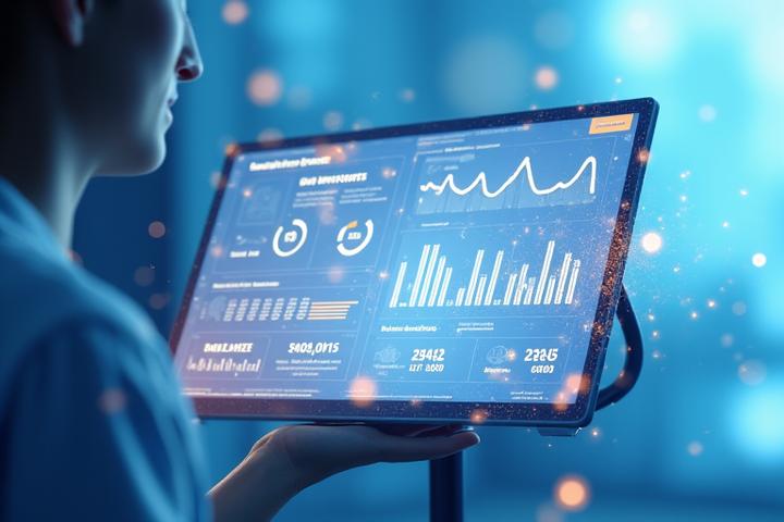 Gráficos y una tabla que representan el análisis de datos de una evaluación de bienestar mental, con indicadores de estrés y ansiedad.