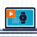 Icono de una pantalla de webinar mostrando tecnología wearable