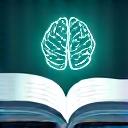 Icono de un cerebro y texto que representa un blog de salud diario con IA personalizada