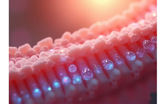 Representación artística de un intestino saludable transformándose en un intestino con 'fugas' o permeabilidad intestinal aumentada, ideal para explicar el protocolo de Leaky Gut.