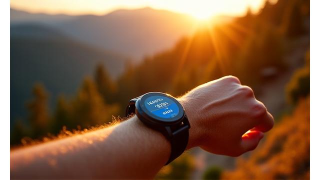 Garmin Venu 3 en una muñeca corriendo al aire libre